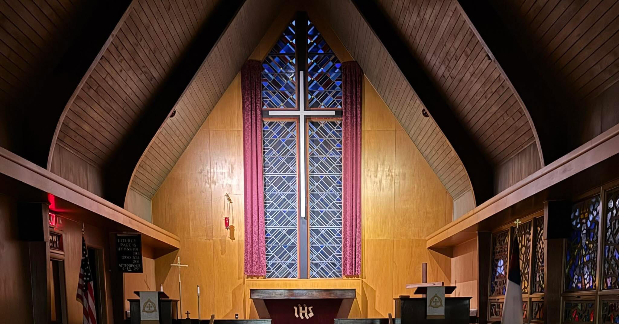 Alter of St. Peter's Lutheran Church in Muscoda, WI